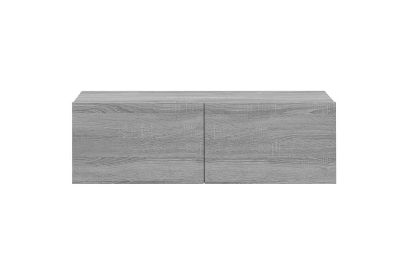 beBasic Vegghengte TV-benker grå sonoma 100x30x30 cm konstruert tre - GrÃ¥ - Møbler - Mediamøbel & tv møbel - TV-benk & mediabenk