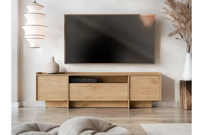 Bellia Tv-Skap 197x38 cm - Beige - Møbler - Mediamøbel & tv møbel - TV-skap