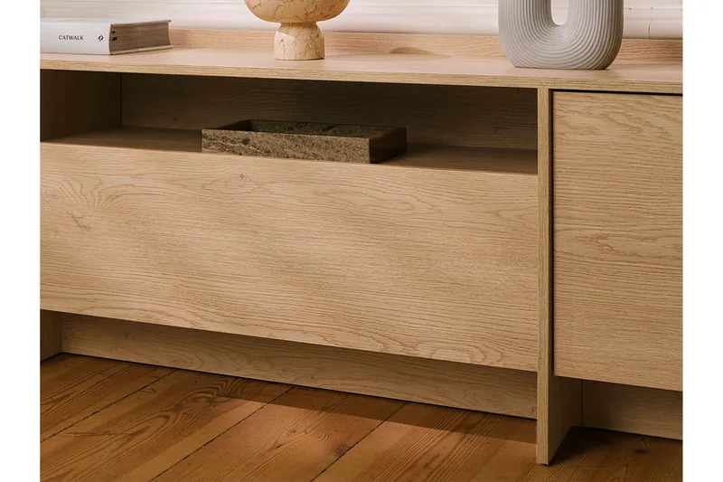 Bellia Tv-Skap 197x38 cm - Brun - Møbler - Mediamøbel & tv møbel - TV-skap