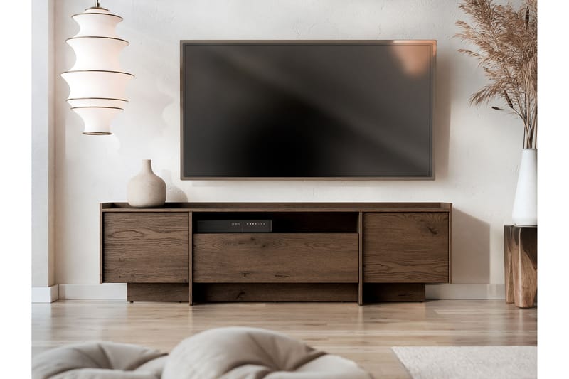 Bellia Tv-Skap 197x38 cm - Grå - Møbler - Mediamøbel & tv møbel - TV-skap