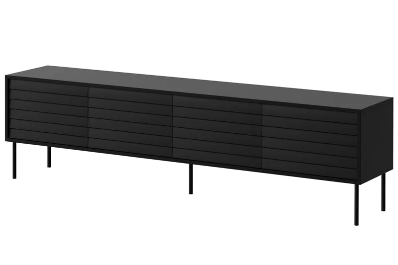 Belonger TV-benk 200 cm, Svart