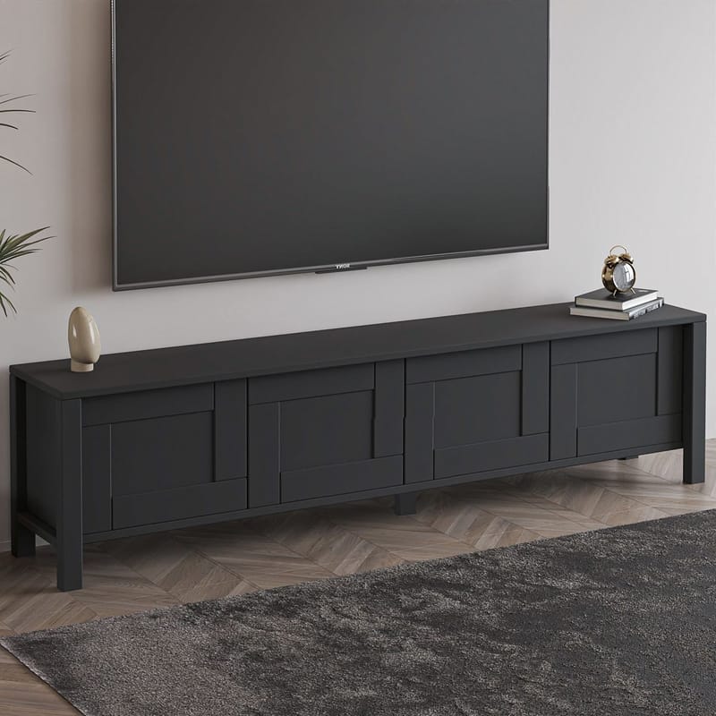 Belor TV-benk 160x45x35 cm - Antrasitt - Møbler - Mediamøbel & tv møbel - TV-benk & mediabenk