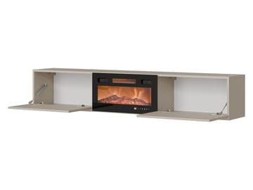 Berik TV-benk 180 cm - beige og svart - Møbler - Mediamøbel & tv møbel - TV-benk & mediabenk