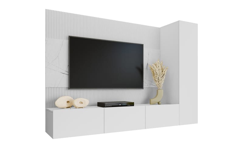 Bernice Tv-Skap 220x38 cm - Beige - Møbler - Mediamøbel & tv møbel - TV-skap