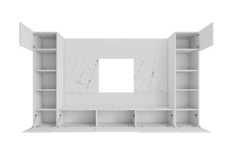 Bernice Tv-Skap 260x38 cm - Beige - Møbler - Mediamøbel & tv møbel - TV-skap