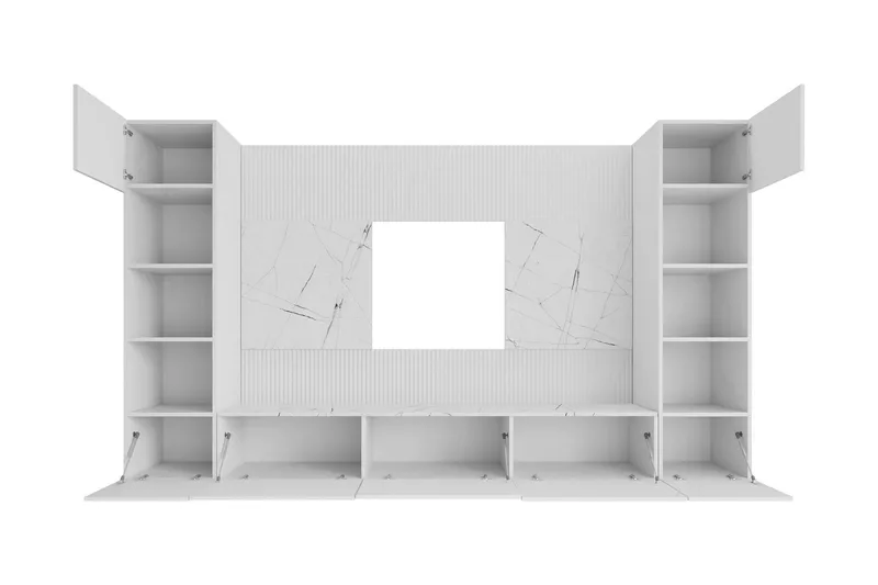 Bernice Tv-Skap 260x38 cm - Beige - Møbler - Mediamøbel & tv møbel - TV-møbelsett