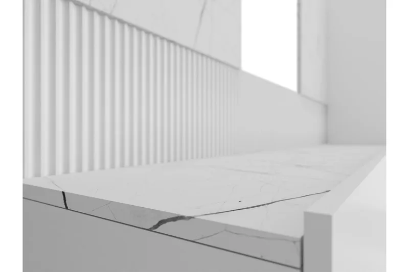 Bernice Tv-Skap 260x38 cm - Hvit - Møbler - Mediamøbel & tv møbel - TV-møbelsett