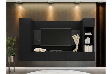 Bernice Tv-Skap 260x38 cm - Svart - Møbler - Mediamøbel & tv møbel - TV-møbelsett