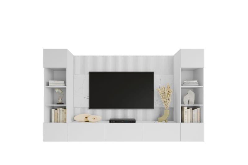 Bernice TV-skap 38x150 cm - Hvit - Møbler - Mediamøbel & tv møbel - TV-møbelsett