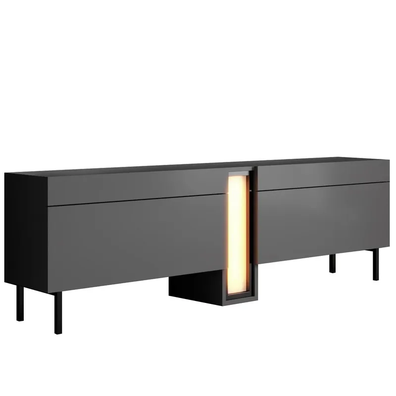 Berriaren TV-benk 180 cm, Antrasitt