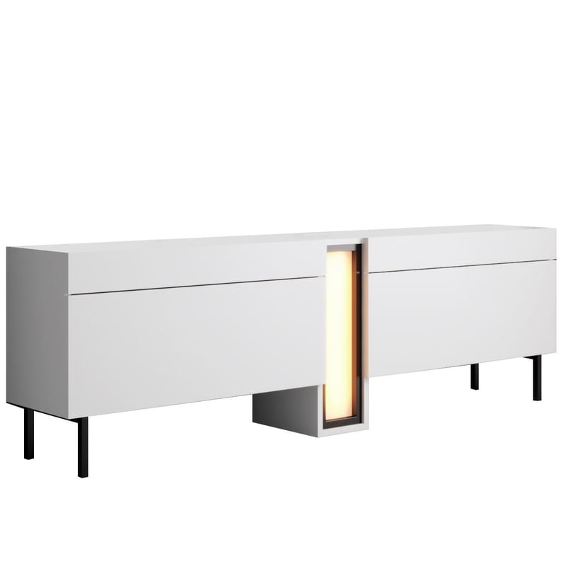 Berriaren TV-benk 180 cm - Hvit - Møbler - Mediamøbel & tv møbel - Mediestativ & veggfeste