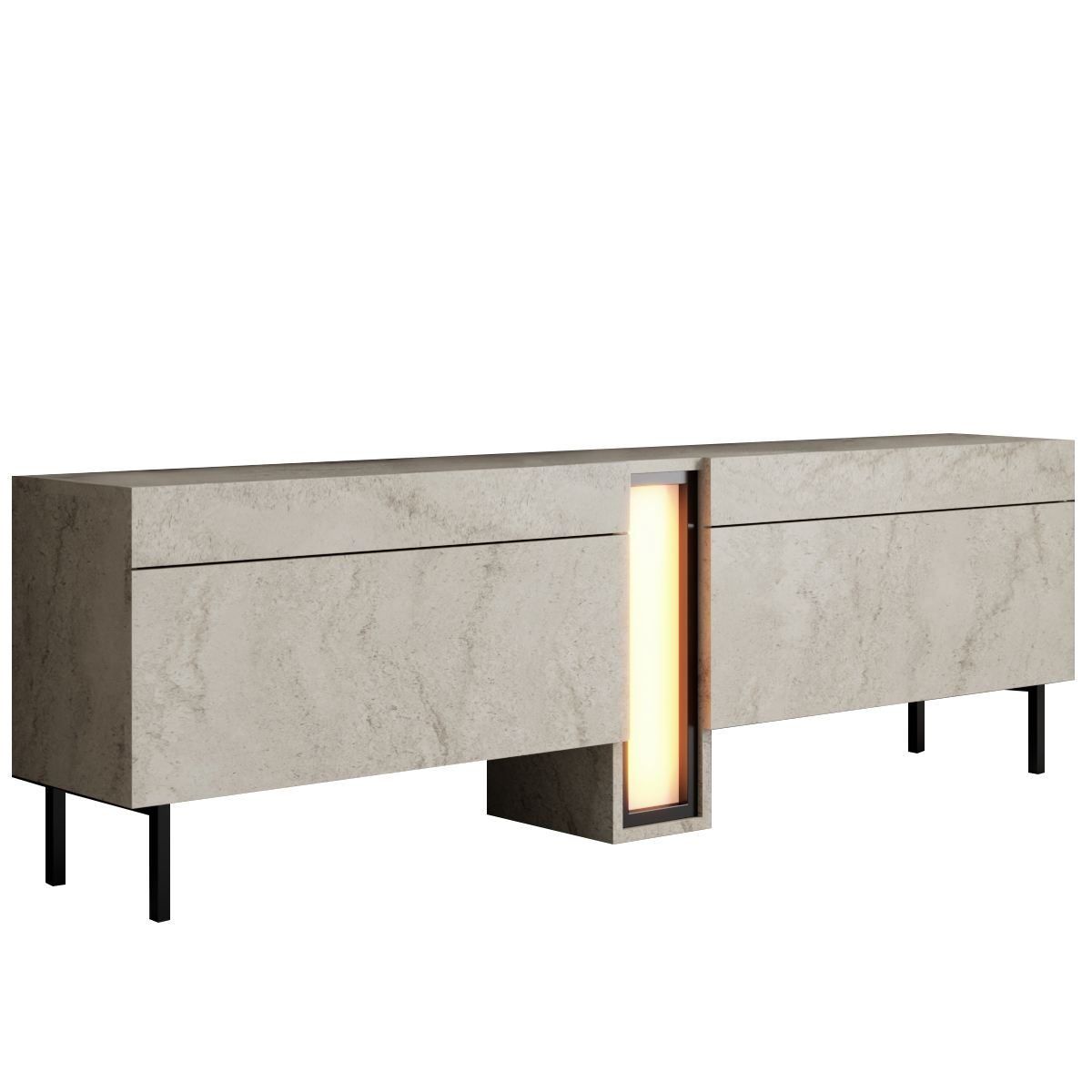 Berriaren TV-benk 180 cm - Travertin