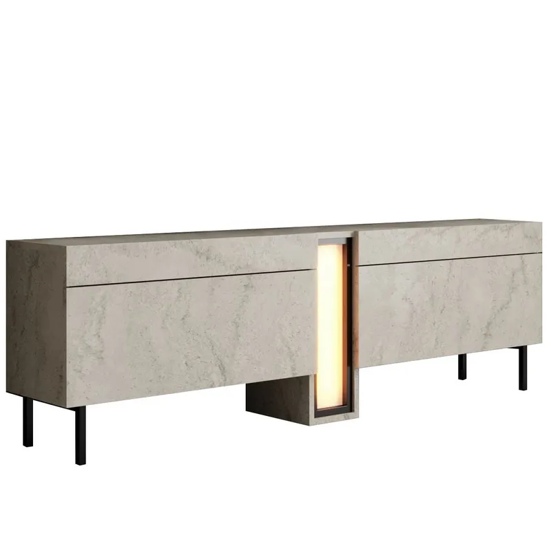 Berriaren TV-benk 180 cm - Travertin - Møbler - Mediamøbel & tv møbel - Mediestativ & veggfeste