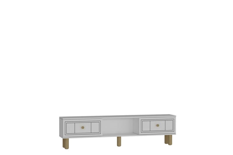 Bohem TV-benk 150x30 cm - Hvit - Møbler - Mediamøbel & tv møbel - Mediestativ & veggfeste