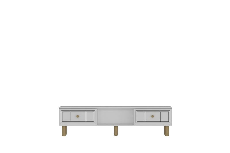 Bohem TV-benk 150x30 cm - Hvit - Møbler - Mediamøbel & tv møbel - Mediestativ & veggfeste