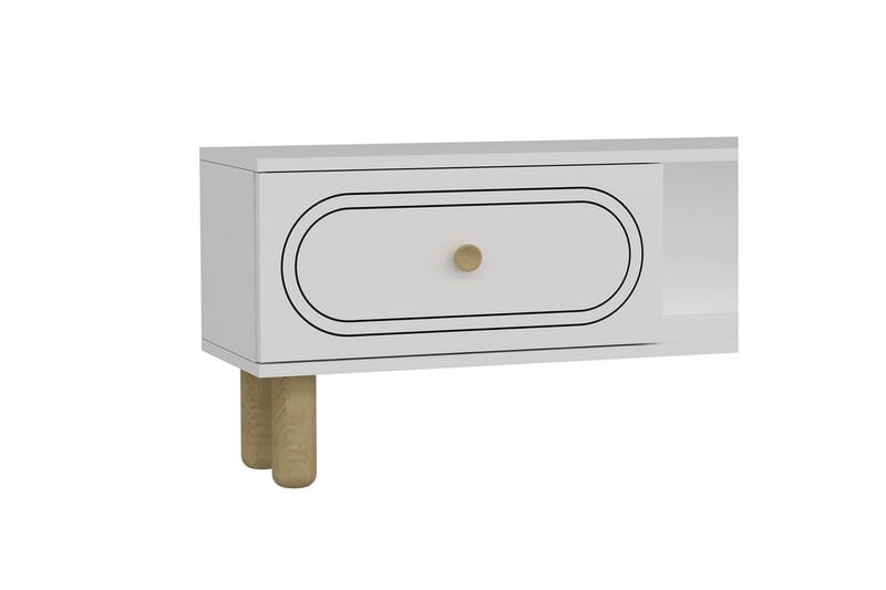 Bohem TV-benk 150x83 cm - Hvit - Møbler - Mediamøbel & tv møbel - Mediestativ & veggfeste