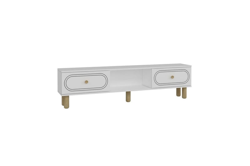 Bohem TV-benk 150x83 cm - Hvit - Møbler - Mediamøbel & tv møbel - Mediestativ & veggfeste