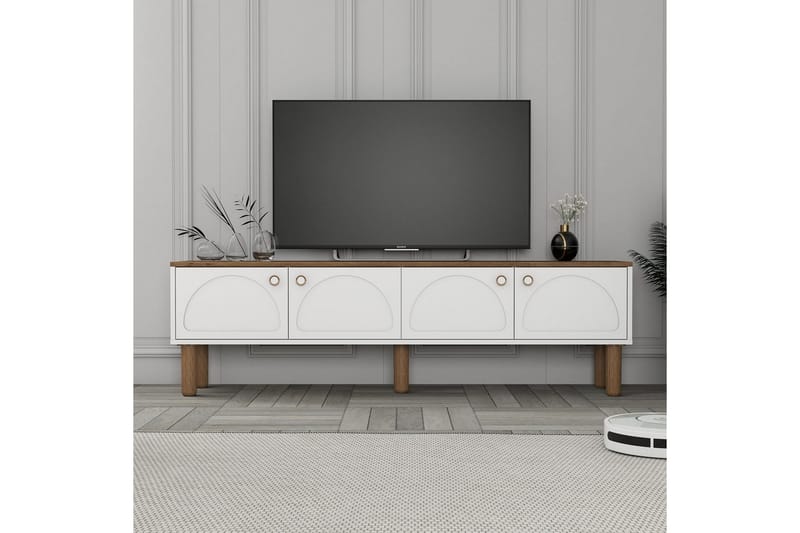 Bohemsk TV-benk 180 cm - Hvit - Møbler - Mediamøbel & tv møbel - TV-benk & mediabenk