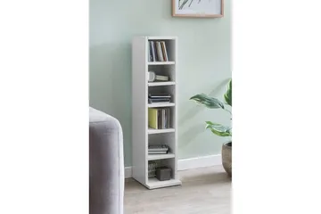 Bokhylle 21 cm i Malt Tre - Hvit - Oppbevaring - Hyller - Bokhylle
