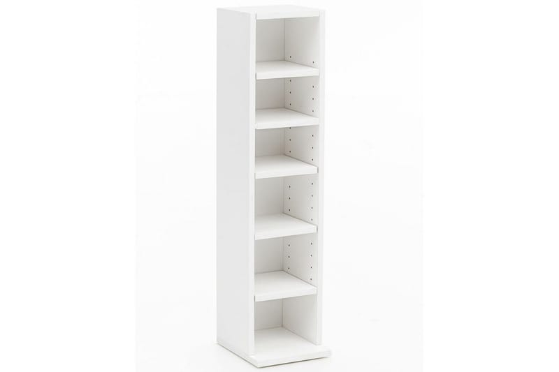 Bokhylle 21 cm i Malt Tre, Hvit
