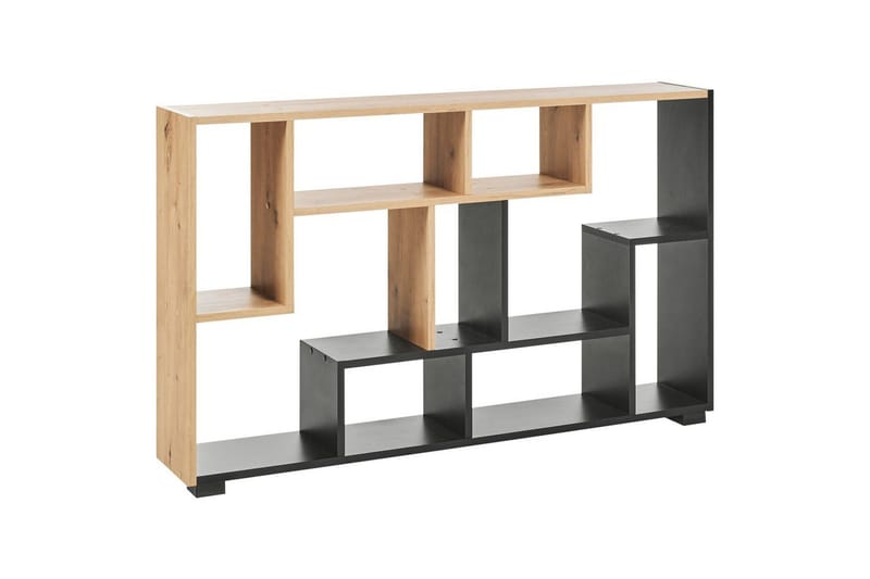 Bokhylle Alma Lyst tre, svart - Lyst tre, svart - Oppbevaring - Hyller - Bokhylle