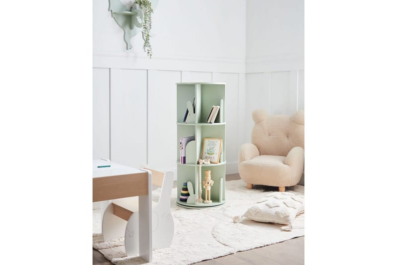 Bokhylle Caney Grønn - Grønn - Møbler - Barnemøbler - Oppbevaring barnerom - Hylle barnerom