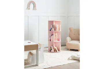 Bokhylle Caney Rosa - Rosa - Møbler - Barnemøbler - Oppbevaring barnerom - Hylle barnerom