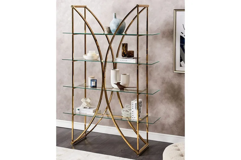 Bokhylle Hollow Gull - Gull - Oppbevaring - Hyller - Bokhylle