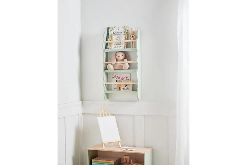 Bokhylle Rigolet Grønt, lyst tre - Grønt, lyst tre - Oppbevaring - Hyller - Bokhylle