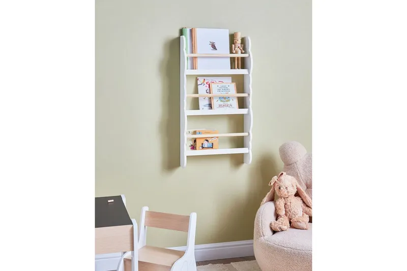 Bokhylle Rigolet Hvit, lyst tre - Hvit, lyst tre - Oppbevaring - Hyller - Bokhylle