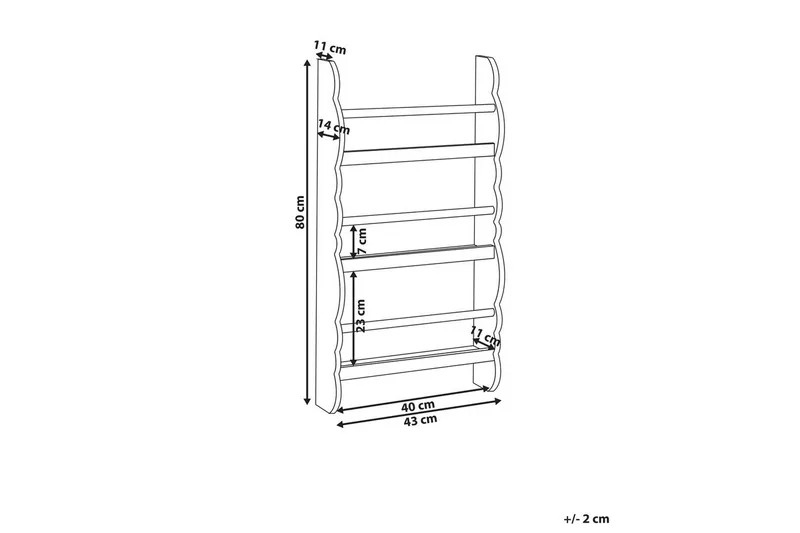 Bokhylle Rigolet Hvit, lyst tre - Hvit, lyst tre - Oppbevaring - Hyller - Bokhylle