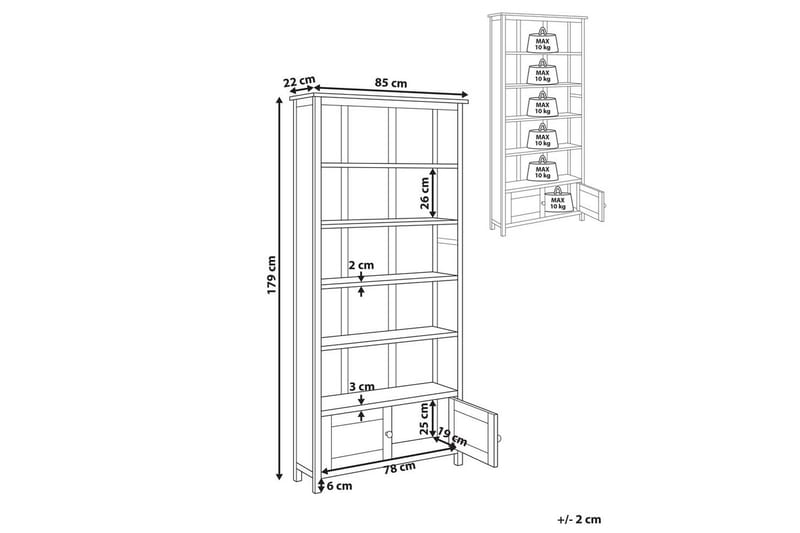 Bokhylle Salton - Oppbevaring - Hyller - Bokhylle