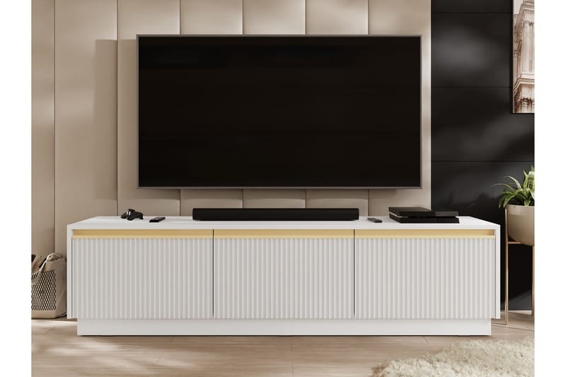 Bolstan TV-benk 182 cm - Hvit - Møbler - Mediamøbel & tv møbel - TV-benk & mediabenk
