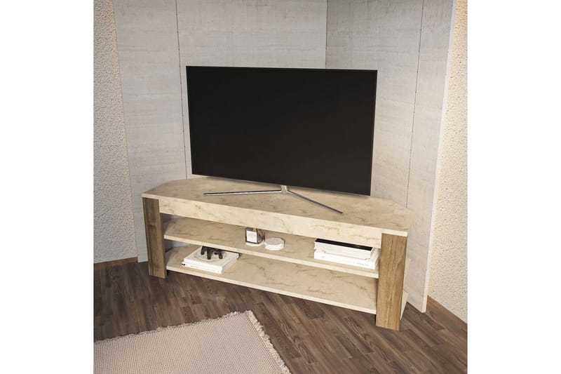 Bralyn TV-benk 120 cm - Hvit/Eik - Møbler - Mediamøbel & tv møbel - TV-benk & mediabenk