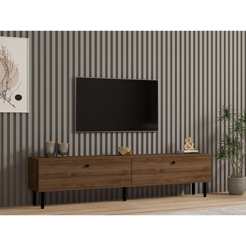 Bravic TV-benk 160 cm - Brun - Møbler - Mediamøbel & tv møbel - TV-benk & mediabenk