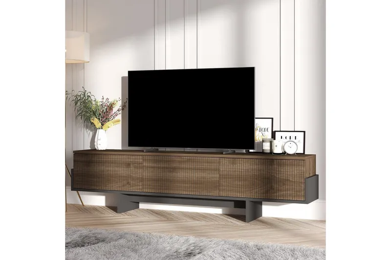 Brin TV-benk 180 cm - Brun/Svart - Møbler - Mediamøbel & tv møbel - TV-benk & mediabenk