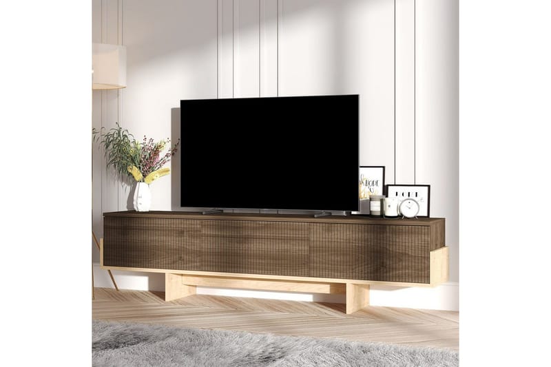 Brin TV-benk 180 cm - Natur/Brun - Møbler - Mediamøbel & tv møbel - TV-benk & mediabenk