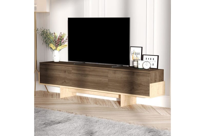 Brin TV-benk 180 cm - Natur/Brun - Møbler - Mediamøbel & tv møbel - TV-benk & mediabenk