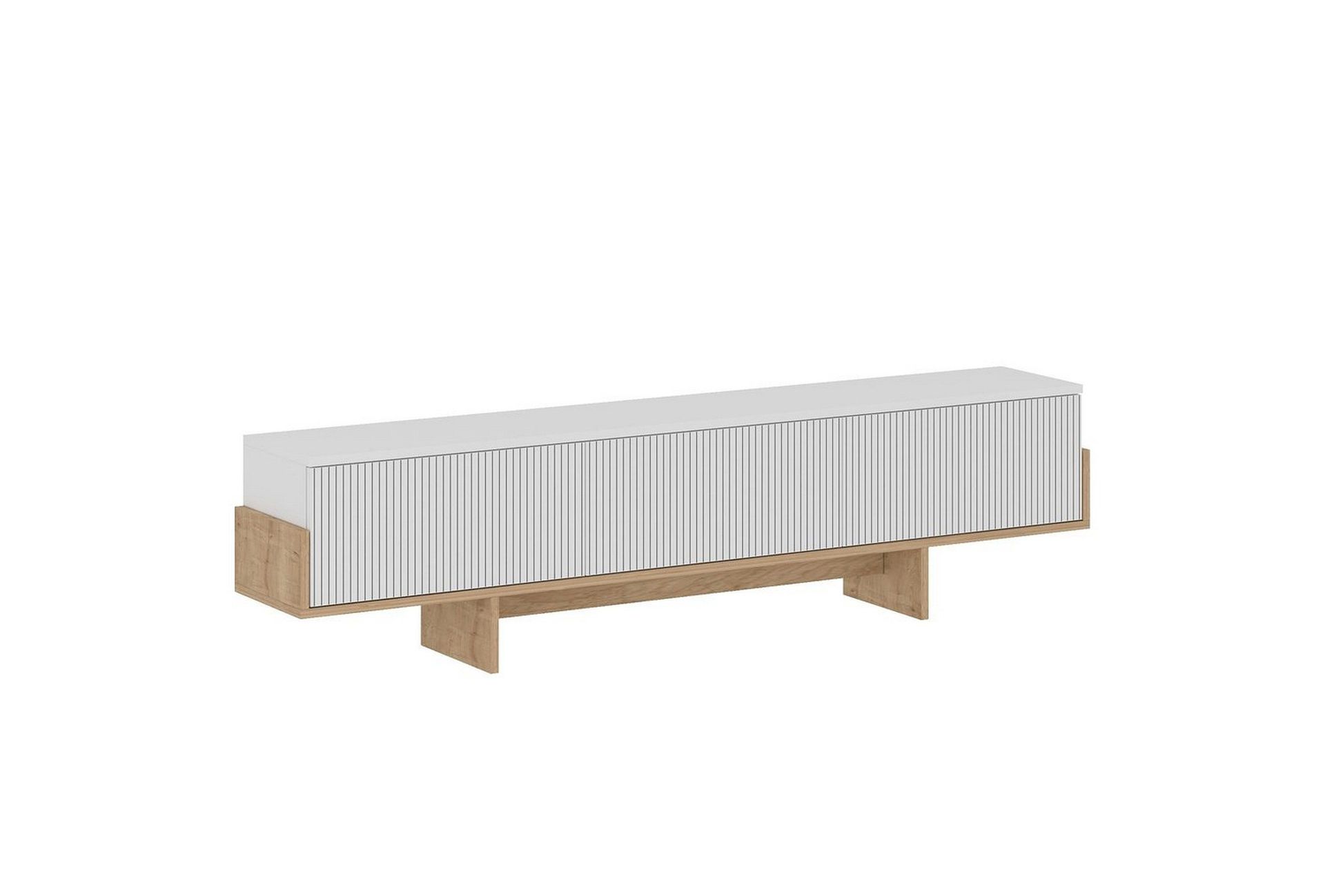 Brin TV-benk 180 cm - Natur/Hvit