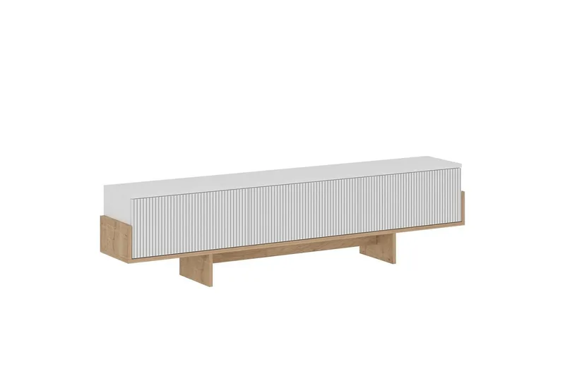 Brin TV-benk 180 cm, Natur/Hvit