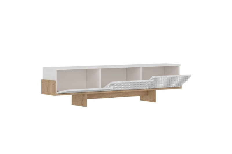 Brin TV-benk 180 cm - Natur/Hvit - Møbler - Mediamøbel & tv møbel - TV-benk & mediabenk