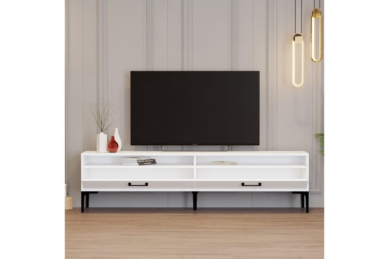 Brutorp TV-benk 180 cm - Hvit - Møbler - Mediamøbel & tv møbel - TV-benk & mediabenk