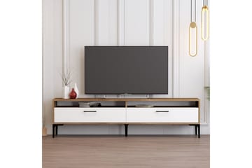 Brutorp TV-benk 180 cm - Valnøtt/Hvit - Møbler - Mediamøbel & tv møbel - TV-benk & mediabenk