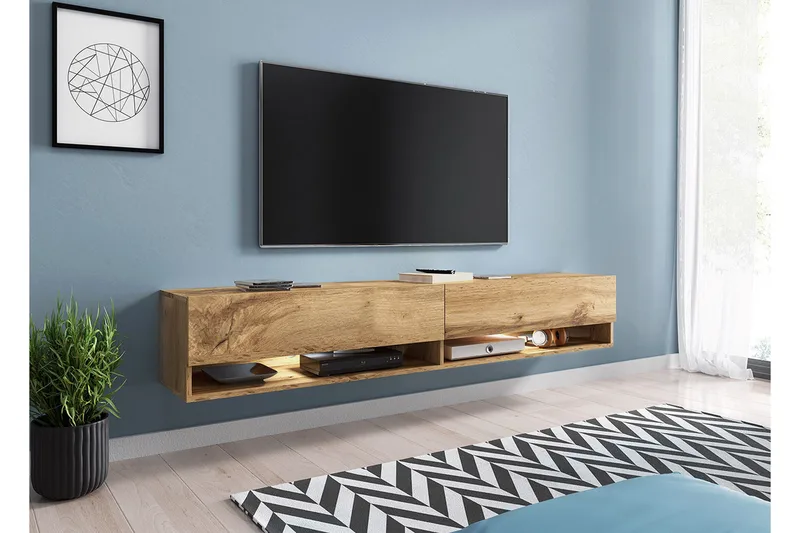Brya TV-benk 180x32x30 cm - Tre/Natur - Møbler - Mediamøbel & tv møbel - TV-benk & mediabenk