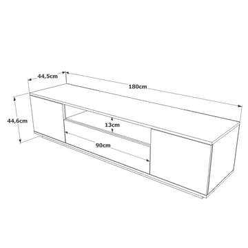 Brynnor TV-benk 180 cm - Valnøtt - Møbler - Mediamøbel & tv møbel - TV-benk & mediabenk