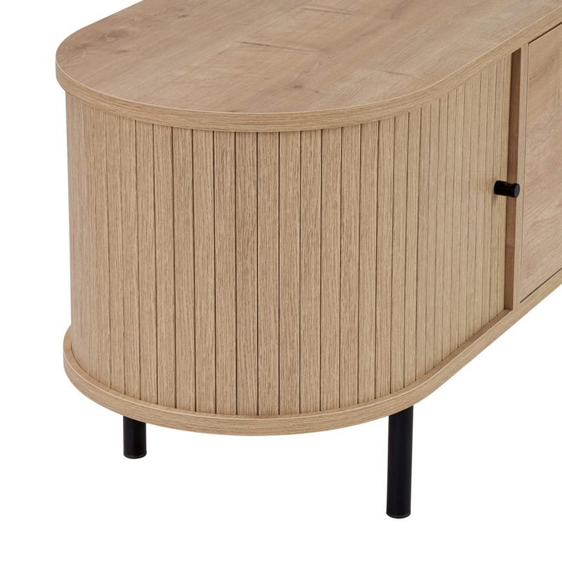 Bryric TV-benk 180 cm - Sapphire Oak/Svart - Møbler - Mediamøbel & tv møbel - TV-benk & mediabenk