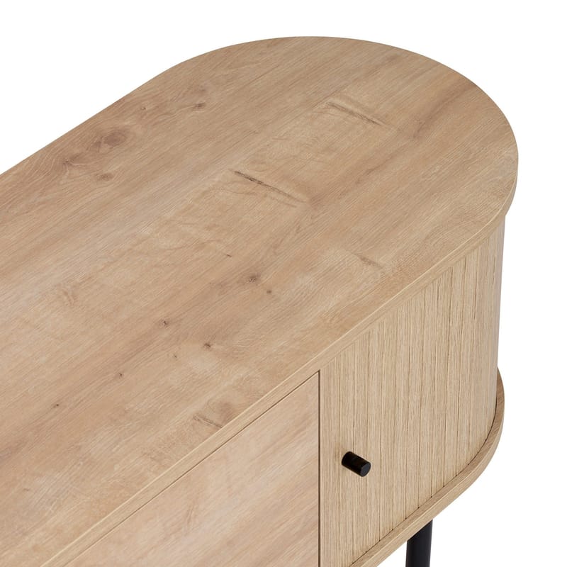 Bryric TV-benk 180 cm - Sapphire Oak/Svart - Møbler - Mediamøbel & tv møbel - TV-benk & mediabenk