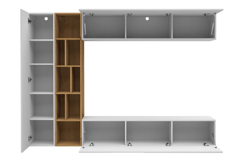 Bulet TV-møbelsett 224x33 cm - Beige - Møbler - Mediamøbel & tv møbel - TV-møbelsett