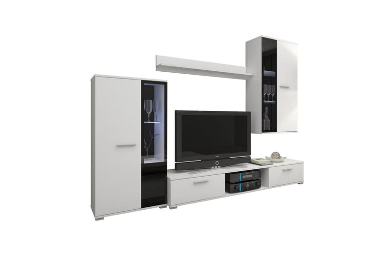 Bunta TV-møbelsett 235x40 cm, Hvit