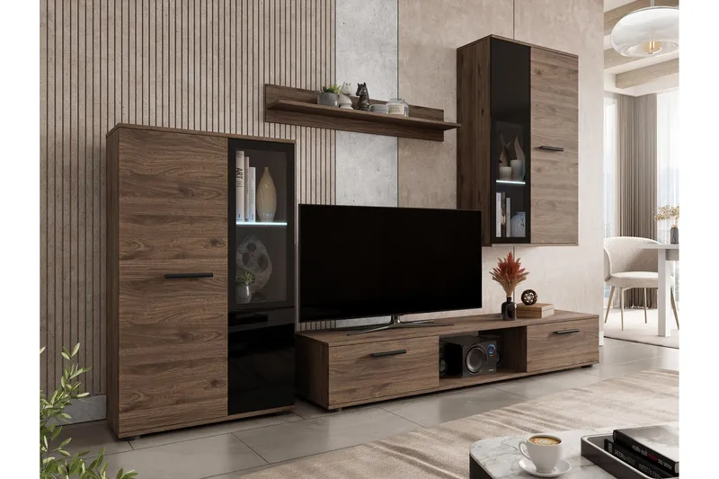 Bunta Tv-Møbelsett, Brun